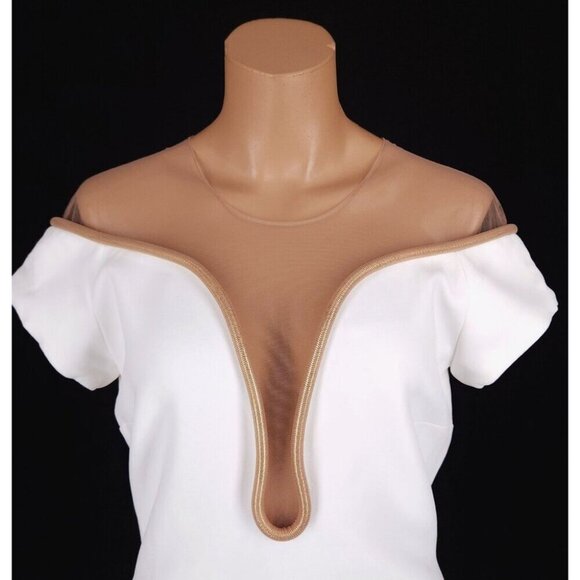 Stella McCartney Lara Stretch-Cady Gown Size 42 US 6 S White Womens $3470 - Picture 3 of 16